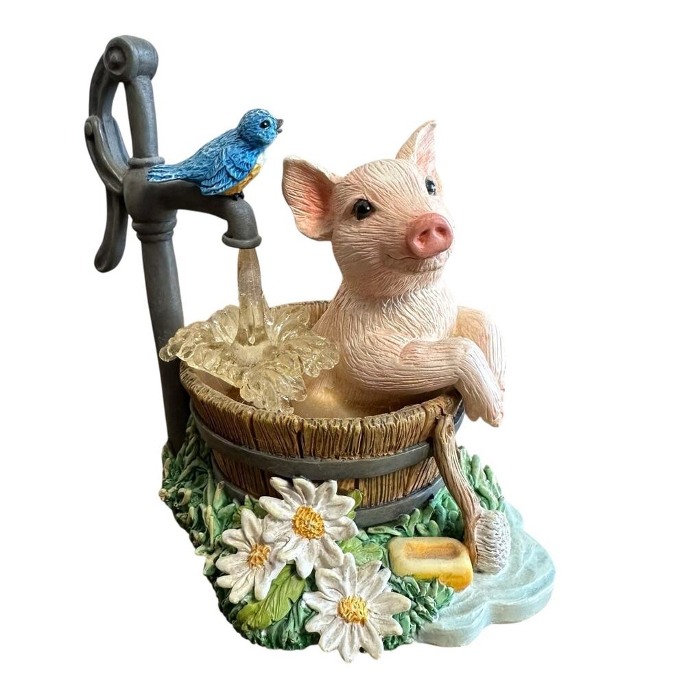 The Hamilton Collection Figurine Squeaky Clean Farm Livin’ Collection